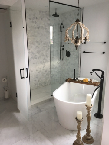 Modern Bathroom Vanity With Austrian Laminate And Quartz Countertop Full Bathroom Renovation